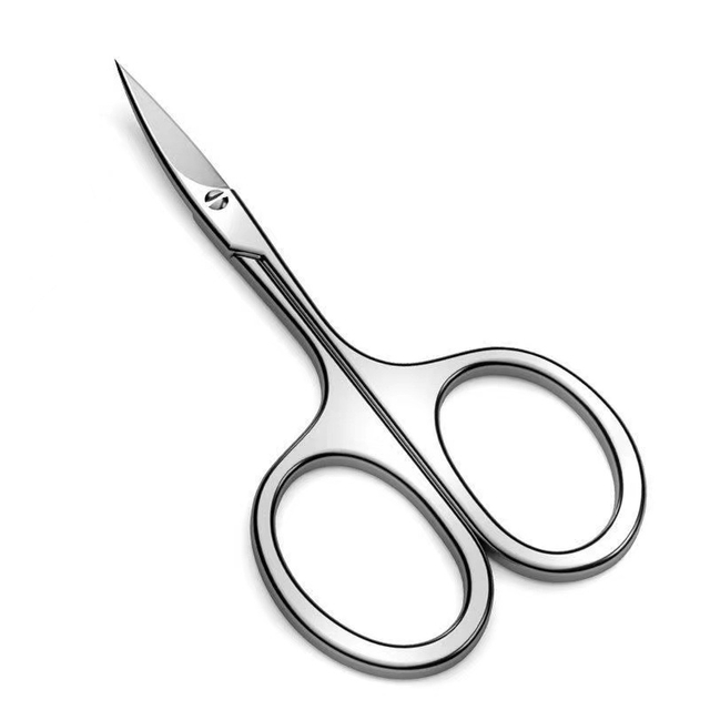 Zakrzywione profesjonalne mini nożyczki do brwi
