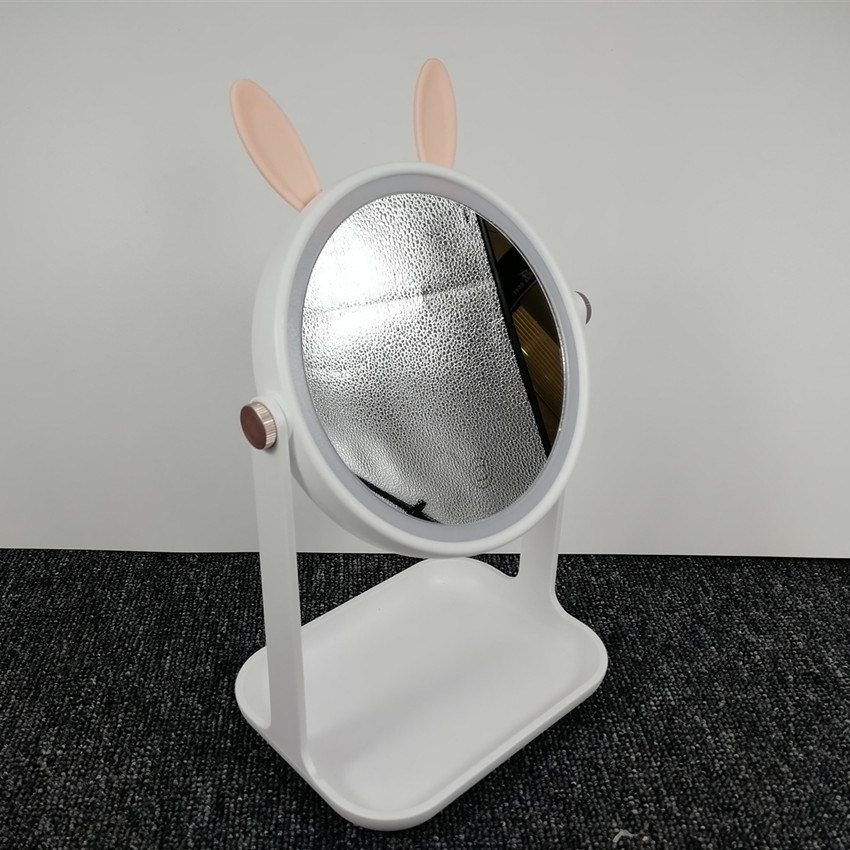 Lustro na biurko Rabbit Niestandardowe lusterko kosmetyczne LED
